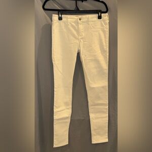 Hollister Cream Denim Super Skinny Jeans